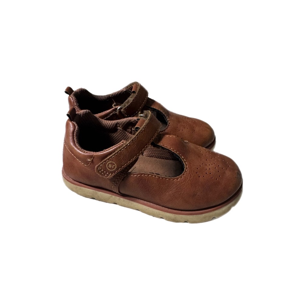 Stride Rite Surprize Betty Sue T-Strap Shoes Kids 8M Brown Excellent Classic
